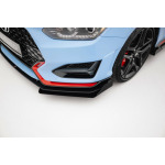 Maxton Design Divisor frontal Street Pro + aletas para Hyundai Veloster N Mk2 - Imagen 2