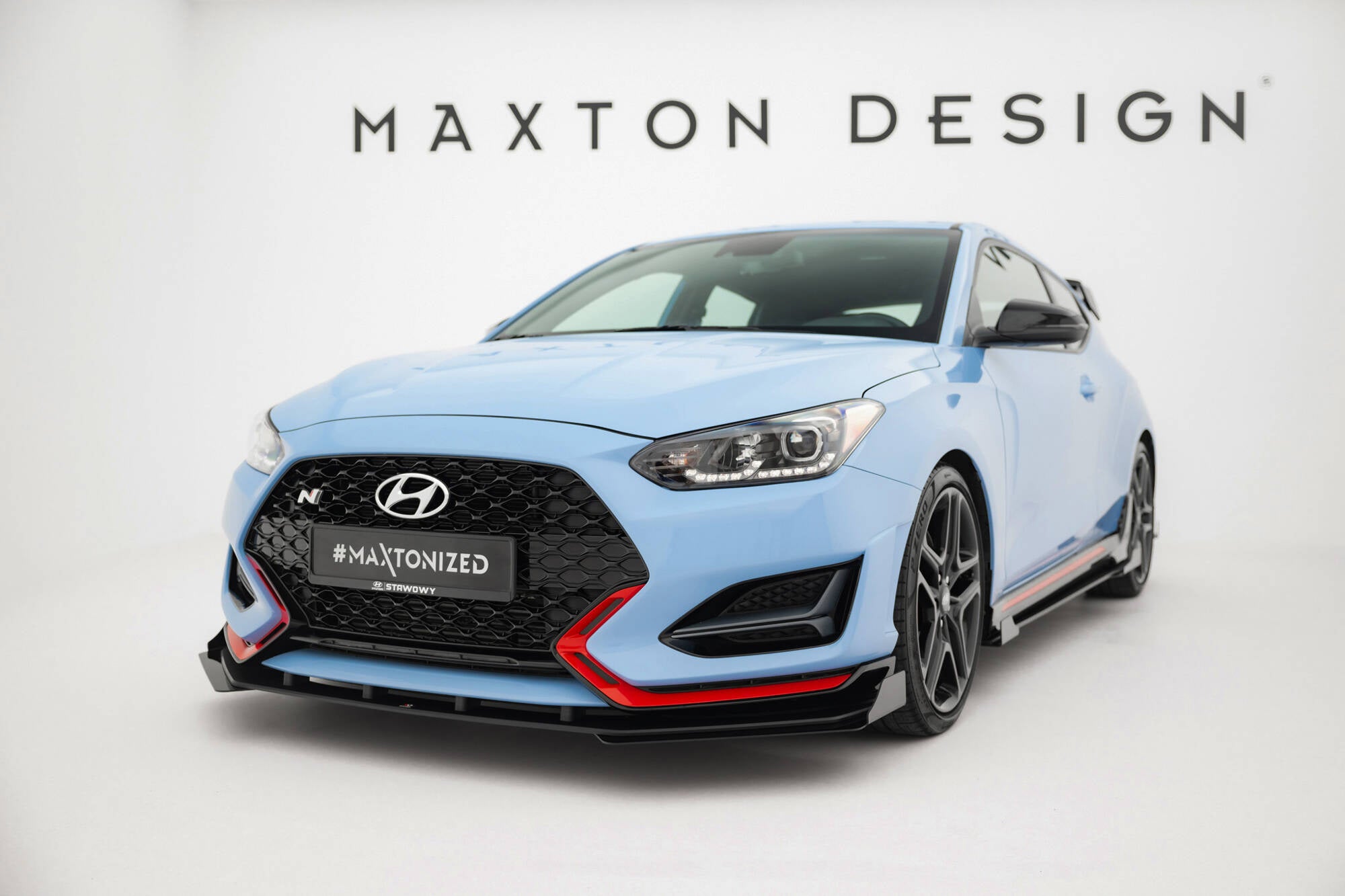 pol_pl_Splitter-Przedni-Street-Pro-Flaps-Hyundai-Veloster-N-Mk2-21536_7_2dd74ba4-8853-4dc1-905b-2df989cfb61f Maxton Design Divisor frontal Street Pro + aletas para Hyundai Veloster N Mk2 - Imagen 1