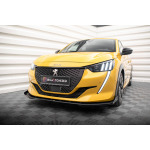 Maxton Design Spoiler delantero Street Pro + aletas para Peugeot 208 GT Mk2