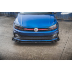 Maxton Design Divisor frontal Street Pro + aletas para Volkswagen Polo GTI Mk6