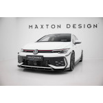 Maxton Design Divisor frontal V.2 para Volkswagen Golf GTI / GTE / R-Line Mk8 Facelift