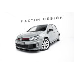 Maxton Design Divisor frontal Ver.2 Volkswagen Golf Mk6 (PARA Golf GTI 35TH)
