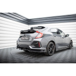 Maxton Design Divisor trasero V.1 (con barras verticales) + aletas para Honda Civic Sport Mk 10 Facelift