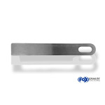 Fox Exhaust Soporte para material plano (20x4) Longitud: 140 mm Con orificio ranurado de 22x9 mm