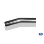 Fox Exhaust Codo universal para tuberías de 15° sin expandir - d1Ø 80 mm Longitud de la pata L1: aprox. 210 mm - Radio: 120 mm