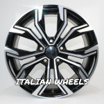 Llanta Italian Wheels STYLE RENAULT-NISSAN RENE EURO NEGRO PULIDO 7.5×17″ 4×100 ET40 CB60.1