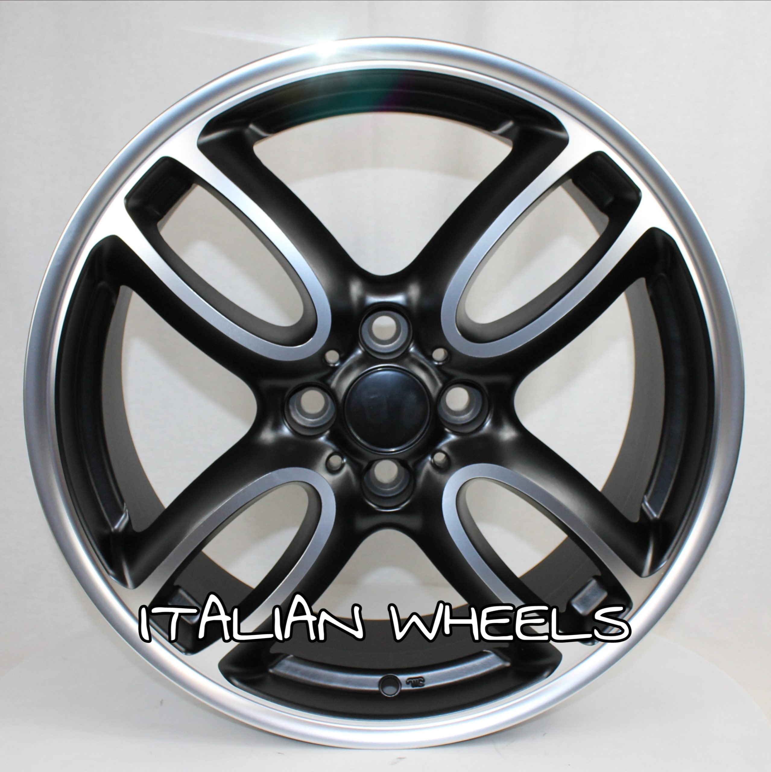 3123 Llanta Italian Wheels STYLE MINI GP NEGRA PULIDA 7.0×17″ 5×120 ET48 CB72.6 - Imagen 1
