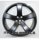 Llanta Italian Wheels STYLE PORSCHE BLACK EDITION SATIN BLACK LIP POLISH 9.0×21″ 5×112 ET26 CB66.5