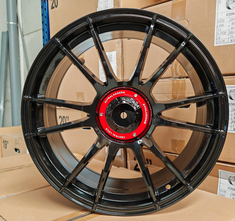 4072 Llanta Italian Wheels STYLE OZ ULTRA GLOSS BLACK 8.5×19″ 5×100 ET45 CB73.1 - Imagen 1