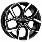Llanta Italian Wheels STYLE VW VERACRUZ NEGRA PULIDA 7.5×17″ 5×100 ET45 CB57.1