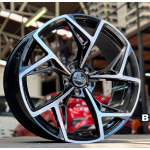 Llanta Italian Wheels STYLE AUDI ALANIA BLACK POLISH 9.5×22″ 5×112 ET20 CB66.5