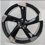 Llanta Italian Wheels STYLE AUDI ARAGON BLACK POLISH 9.0×20″ 5×112 ET30 CB66.5