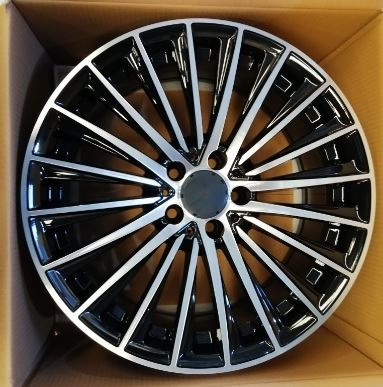5074 Llanta Italian Wheels STYLE MERCEDES MARISA 2 NEGRO PULIDO 9.5×20″ 5×112 ET45 CB66.5 - Imagen 1