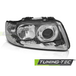 Faros delanteros cromado lado derecho Tyc para Audi A3 8L 00-03 FAU07R