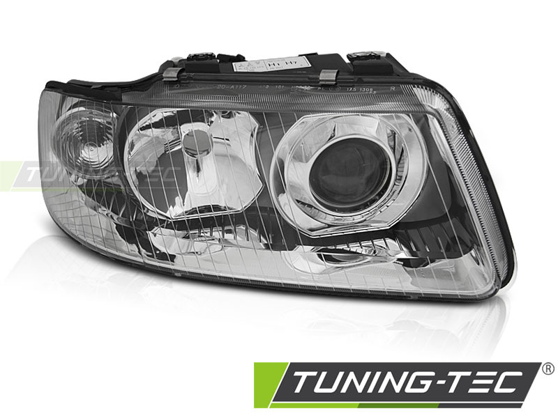 6173_0 Faros delanteros cromado lado derecho Tyc para Audi A3 8L 00-03 FAU07R - Imagen 1