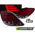 Pilotos traseros Peugeot 207 3D/5D 06-09 rojo / ahumado LED bar LDPE26