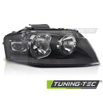 Faros delanteros negro lado derecho Tyc para Audi A3 8P 03-08 FAU05R
