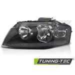 Faros delanteros negro lado izquierdo Tyc para Audi A3 8P 03-08 FAU05L