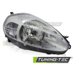 Faros delanteros cromado lado derecho Tyc para Fiat grande Punto 05-08 FFI03R