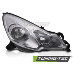 Faros delanteros cromado lado derecho Tyc para Citroen C3 09-12 FCI05R