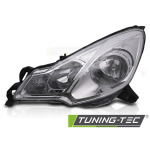 Faros delanteros cromado lado izquierdo Tyc para Citroen C3 09-12 FCI05L