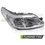 Faros delanteros cromado lado derecho Tyc para Citroen C4 08-10 FCI07R