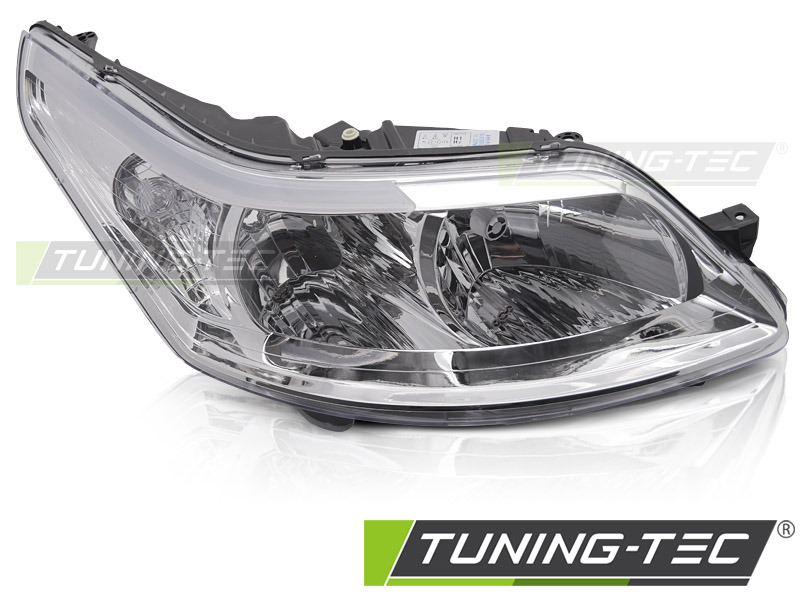 7052_0 Faros delanteros cromado lado derecho Tyc para Citroen C4 08-10 FCI07R - Imagen 1