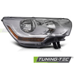 Faros delanteros cromado lado derecho Tyc para Citroen C4 10-15 FCI08R