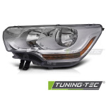 Faros delanteros cromado lado izquierdo Tyc para Citroen C4 10-15 FCI08L
