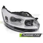 Faros delanteros cromado lado derecho Tyc para Citroen C5 08-10 FCI11R