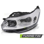 Faros delanteros cromado lado izquierdo Tyc para Citroen C5 08-10 FCI11L