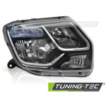 Faros delanteros negro lado derecho Tyc para Dacia Duster 13-17 FDA02R