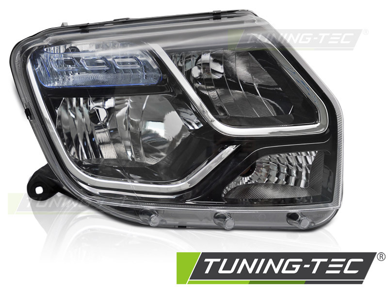 7068_0 Faros delanteros negro lado derecho Tyc para Dacia Duster 13-17 FDA02R - Imagen 1