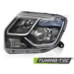 Faros delanteros negro lado izquierdo Tyc para Dacia Duster 13-17 FDA02L