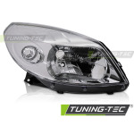 Faros delanteros cromado lado derecho Tyc para Dacia Sandero 08-12 FDA03R