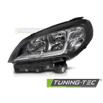 Faros delanteros lado izquierdo negro Tyc para Fiat Doblo 14-22 FFI09L