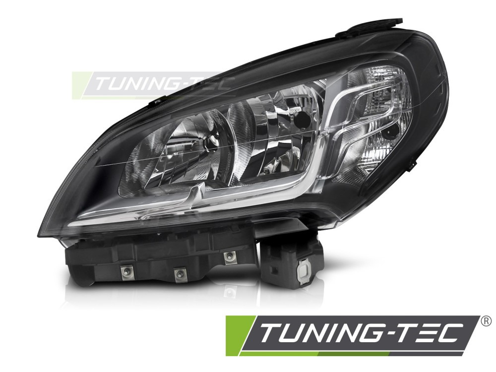7113_0 Faros delanteros lado izquierdo negro Tyc para Fiat Doblo 14-22 FFI09L - Imagen 1