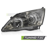 Faros delanteros ahumado cromado lado izquierdo Tyc para Honda Cr-v iii 06-12 FHO03L