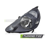 Faros delanteros lado izquierdo negro Tyc para Honda Jazz para 02-04 FHO07L