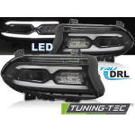Faros delanteros full LED negro para Dodge charger 14-23 LPDO45