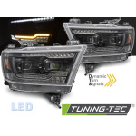 Faros delanteros full LED negro para Dodge ram 19-22 LPDO47