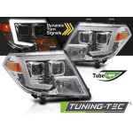 Faros delanteros Nissan frontier 10-14 tube lights cromado LPNI09