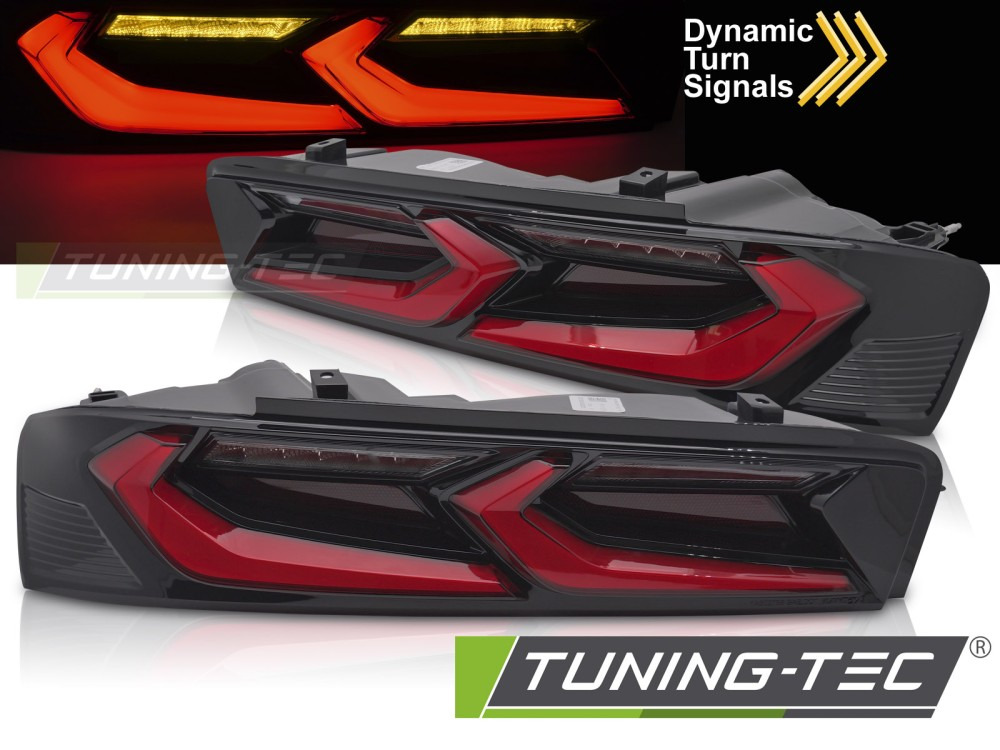 7703_0 Pilotos traseros LED tailights rojo negro para Chevrolet camaro 16-18 LDCT07 - Imagen 1