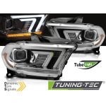 Faros delanteros cromado tube secuencial para Dodge durango 10-13 LPDO48