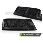 Parrilla delantera faros antiniebla cover negro brillo para Audi A4 B9 15-19 GRAUA4