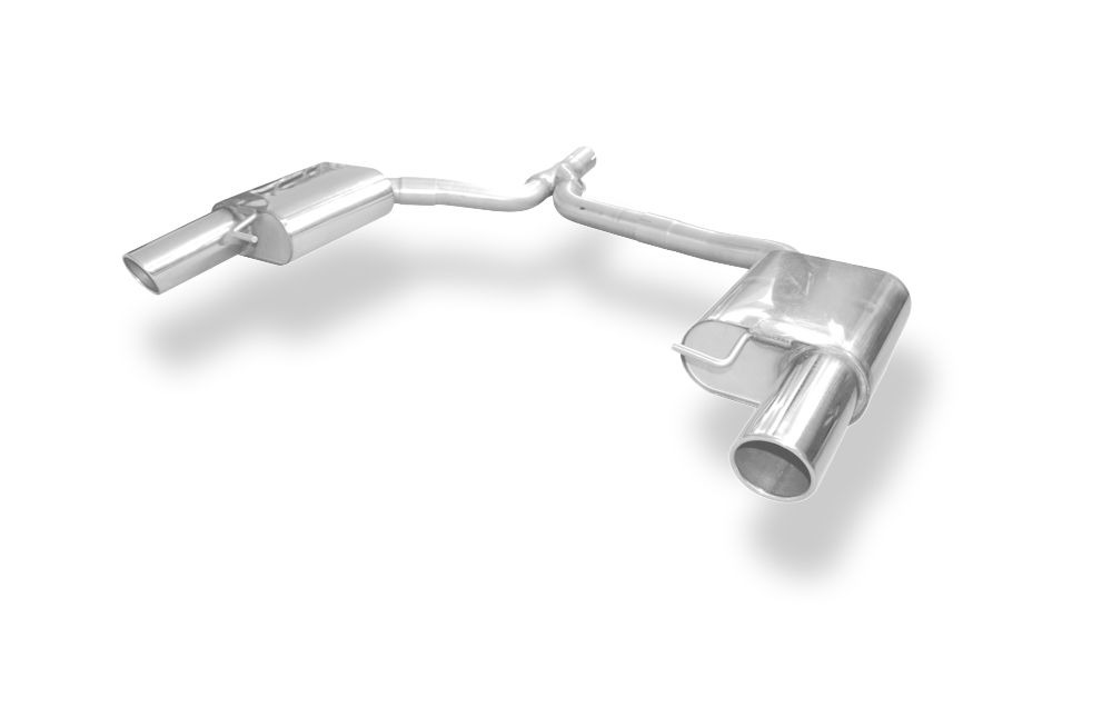 AU120093-133-P1_1000x645 Fox Exhaust Silenciador trasero Audi A4 B8 Sedán/Avant + S-Line, salida única derecha/izquierda, incluye tubo adaptador en Y de Ø55 mm de diámetro interior - 1x100 Tipo 16 derecha/izquierda - Imagen 1
