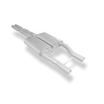 Fox Exhaust Silenciador previo para Chrysler 300C SRT8, incluyendo tubo de intercambio de presión.