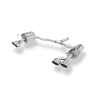 Fox Exhaust Silenciador trasero derecho/izquierdo para Mercedes Clase C 205 Sedán/Familiar con tubo de conexión en Y - 2x115x85 Tipo 32 Derecho/Izquierdo