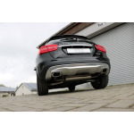 Fox Exhaust Mercedes GLA - Silenciador trasero X156 4-matic, salida transversal derecha/izquierda - 1x50 mm salida derecha/izquierda en los tubos de escape originales - Imagen 2