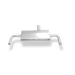 Fox Exhaust Mercedes GLA - Silenciador trasero X156 4-matic, salida transversal derecha/izquierda - 1x50 mm salida derecha/izquierda en los tubos de escape originales - Imagen 5